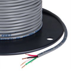 PVC Jacketed 4 Conductor 18 AWG Power Wire PP FRPVC Gray