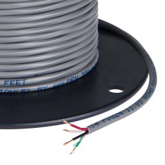 PVC Jacketed 4 Conductor 22 AWG Power Wire PP FRPVC Gray