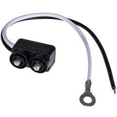 Right Angle 2-Wire Pigtail for Trailer Lights - 2-Pin PL-10 Plug - 6" Lead