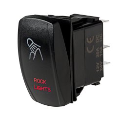 LED Rocker Switch with Legend - Rock Lights Switch: Optional Legend Illumination