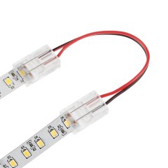 4&quot; Solderless Clamp-On Jumper Connector - 10mm Single Color LED Strip Lights