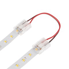 Solderless Clamp-On Jumper Connector - 12mm Single Color LED Strip Lights - 4”