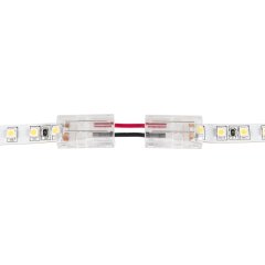 Solderless Clamp-On Up / Down ‘L’ Wire Connector - 8mm Single Color LED Strip Lights