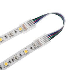 4&amp;quot; Solderless Clamp-On Jumper Connector - 12mm RGBW LED Strip Lights