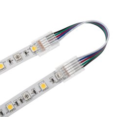 4&quot; Solderless Clamp-On Jumper Connector - 12mm RGBW LED Strip Lights