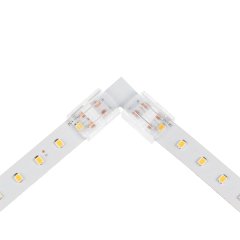 Solderless Clamp-On ‘L’ Connector - 12mm Single Color LED Strip Lights