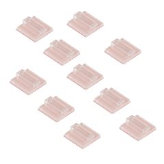 10mm LED Strip Light Mounting Clips With Adhesive Backing - 10 Pack