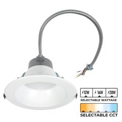 Green Creative 8" SelectFIT G2 LED Downlight - DualDim Technology - Selectable Wattage - Selectable CCT - 12W / 16W / 20W - 2700K / 3000K / 3500K / 4000K / 5000K