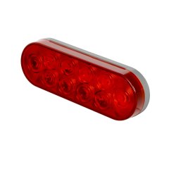 Optronics LED Trailer Tail Light - Stop / Turn / Tail - Submersible - 10 LEDs - Oval - Red