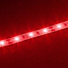5m Single Color LED Strip Light - HighLight Series Tape Light - 12V/24V - IP20 - Red - 196.9in (16.40ft)