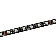 5m Black PCB RGBW LED Strip Light - 5050 Color-Changing LED Tape Light - 24V - IP20 