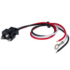 3-Wire Pigtail for Trailer Lights - 3-Pin PL-3 Plug - 10" Lead