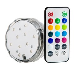 Submersible RGB LED Accent Light with Remote - RGB 10 LED