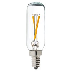 T8 LED Filament Bulb - 40W Equivalent Candelabra LED Vintage Light Bulb - Radio Style - Dimmable - 200 Lumens - Warm White