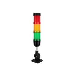 Preassembled LED Signal Tower Stack Lights - 2" Diameter - Adjustable Mount with 50mm Pole