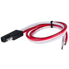 2-Wire Pigtail for Trailer Lights - 2-Way Connector - 19" Lead