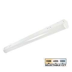 TCP 40W LED General Purpose Strip Light Fixture - 4' Selectable CCT Fixture - 5,200 Lumens - 3500K / 4000K / 5000K