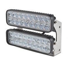 7" Dual Head LED Work Light - Spot and Flood Beam - Dual Control - 108W - 7920 Lumens 