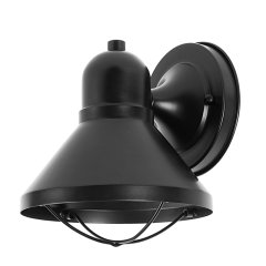 9W Black LED Outdoor Wall Light - Decorative Sconce - 525 Lumens - 3000K/4000K