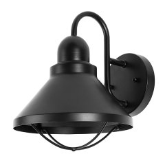 9W Black LED Outdoor Wall Light - Barn Light - 525 Lumens - 3000K/4000K