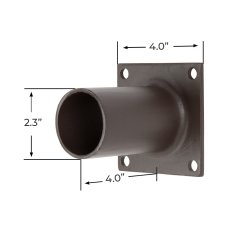 Horizontal Wall Mount Tenon Bracket - 2-3/8” Diameter Adapter