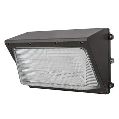 28W LED Wall Pack w/ Integrated Photocell - 2,800 Lumens - Glass Lens - 70W Metal Halide Equivalent - 5000K