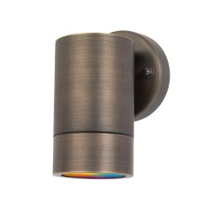 LED Ready 4&quot; Mini Wall Sconce With RGBW MR16 Smart Bulb - Solid Brass Fixture - Hubless - RF Remote Optional