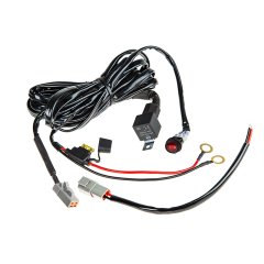 LED Light Wiring Harness with Weatherproof Switch and Relay - Single Channel, ATP Connector