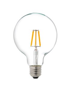 G30 LED Vanity Bulb - 60 Watt Equivalent LED Filament Bulb - Dimmable - 600 Lumens