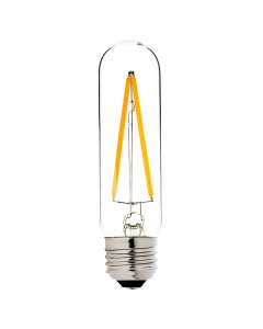 LED Vintage Light Bulb - Radio Style T10 LED Bulb w/ Filament LED - Dimmable
