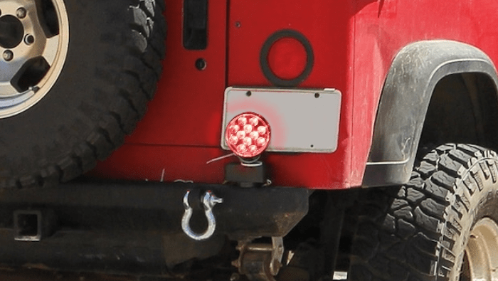 LED Magnetic Tow Lights - Trailer Towing Light Kit - 4-Way Flat Connector - 20ft Wire Harness - 12 VDC